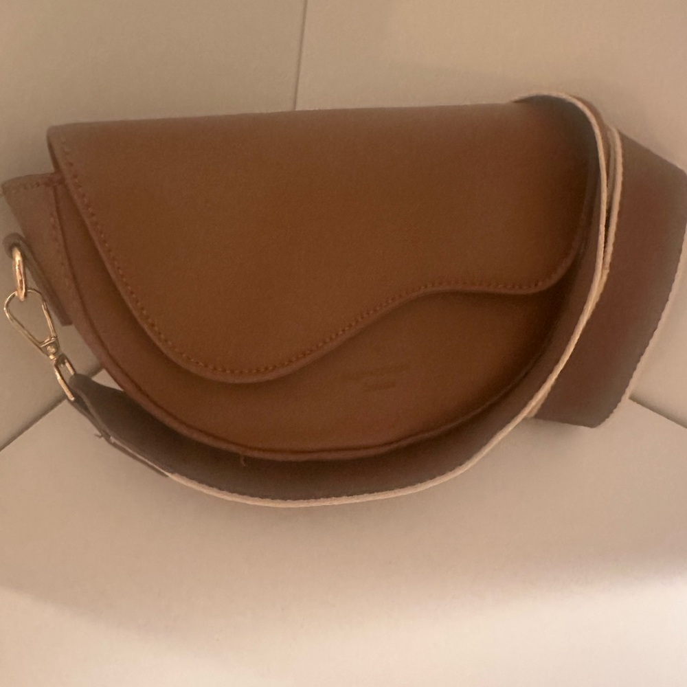 Brown Leather Crossbody Bag